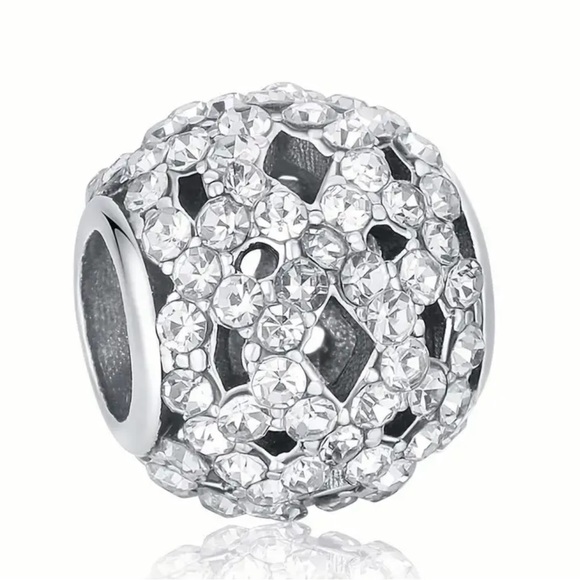 3/$15 Sparkly Lacework Pandora-type European charm - Picture 1 of 4